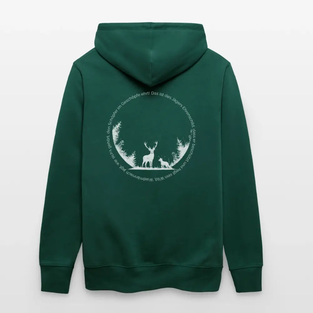Ehrenschild 2.0 - Hoodie Unisex - White Print - Forest