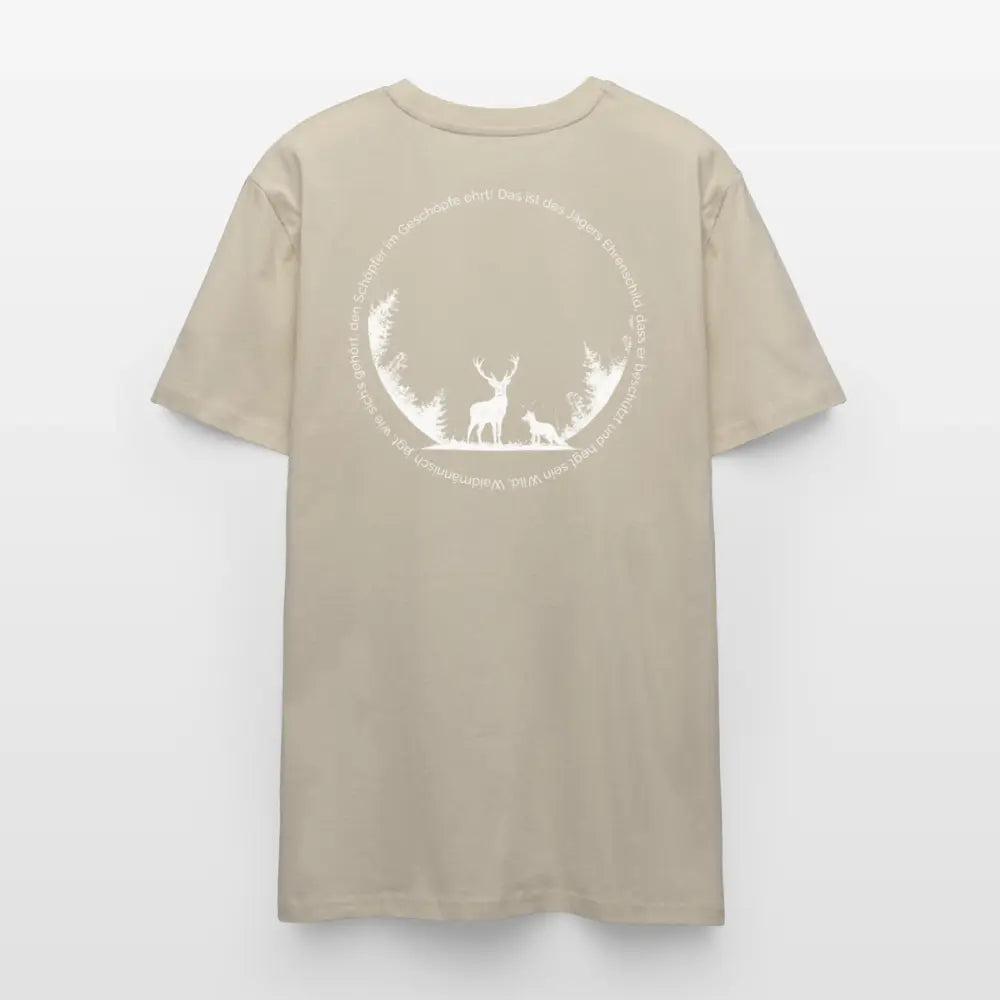 Ehrenschild 2.0 - T-Shirt Unisex - White Print - Beige