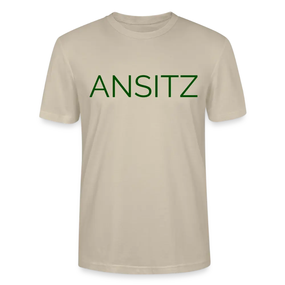 ANSITZ 2.0 - Men T-Shirt - Green Print - Beige