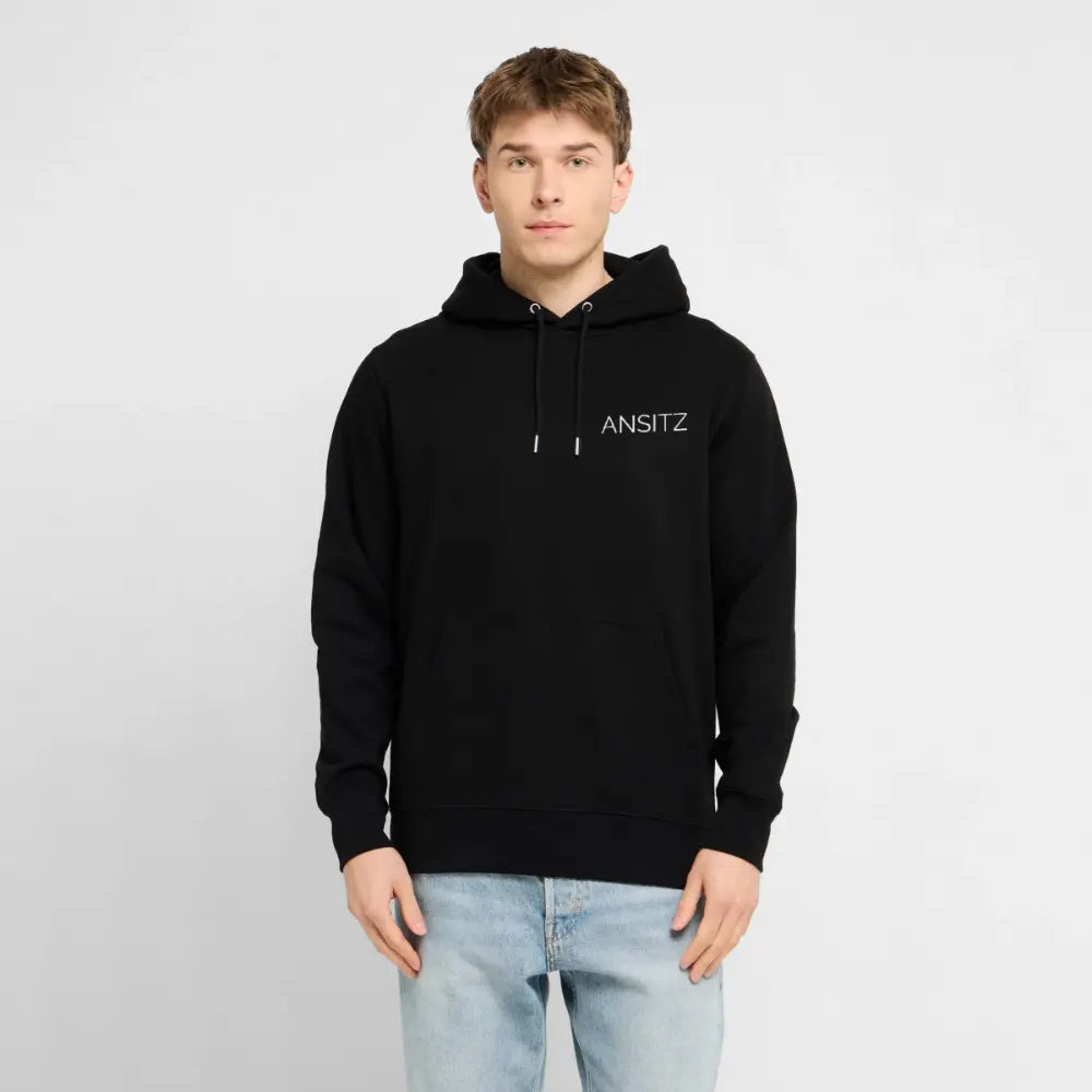 Ehrenschild 2.0 - Hoodie Unisex - White Print - Schwarz