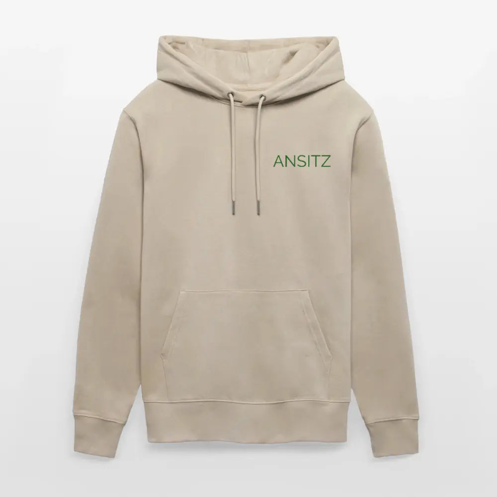 ANSITZ 1.0 - Hoodie Unisex - Green Print - Beige
