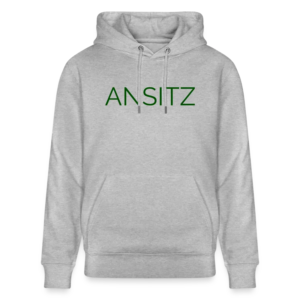 ANSITZ 2.0 - Hoodie Unisex - Green Print - Grau meliert