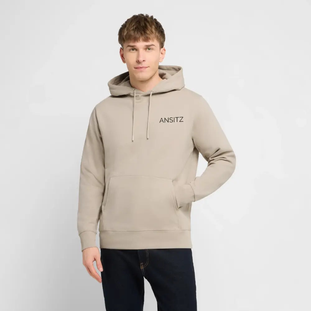 Ehrenschild 3.0 - Hoodie Unisex - Black Print - Beige