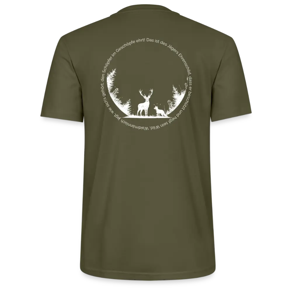 Ehrenschild 2.0 - T-Shirt Unisex - White Print - Khaki