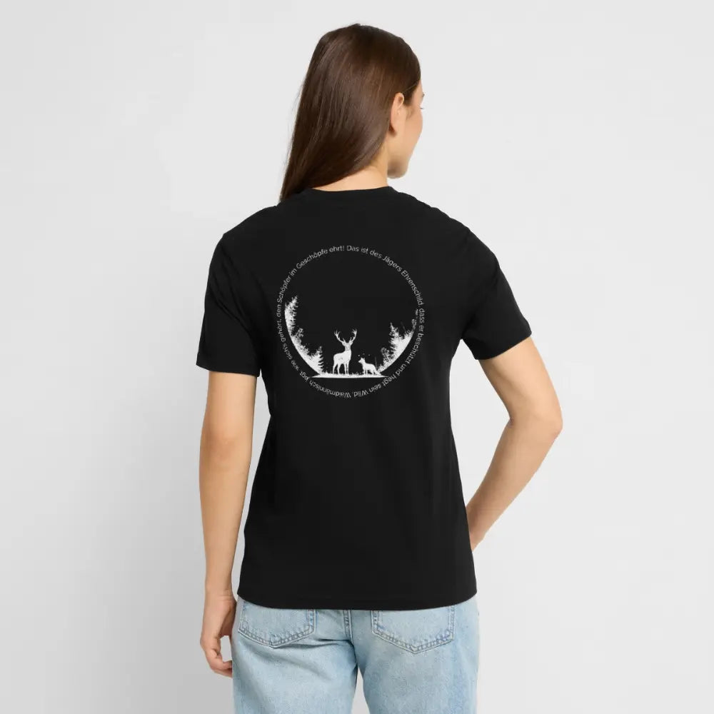 Ehrenschild 2.0 - T-Shirt Unisex - White Print - Schwarz