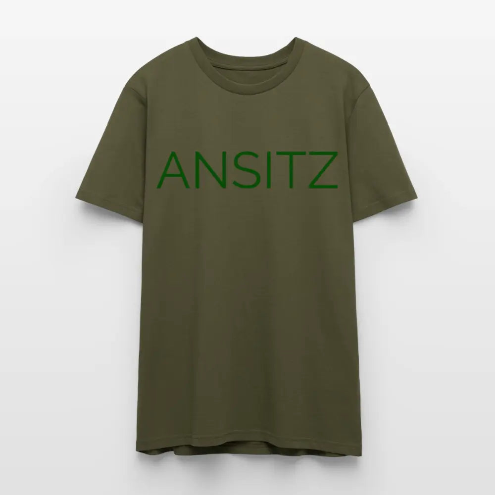 ANSITZ 2.0 - Men T-Shirt - Green Print - Khaki