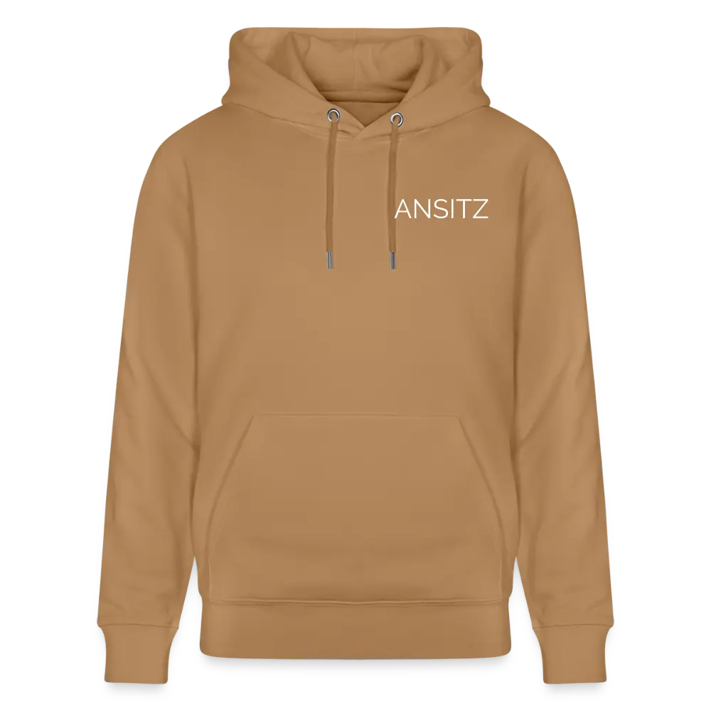ANSITZ 1.0 - Hoodie Unisex - White Print - Karamell 