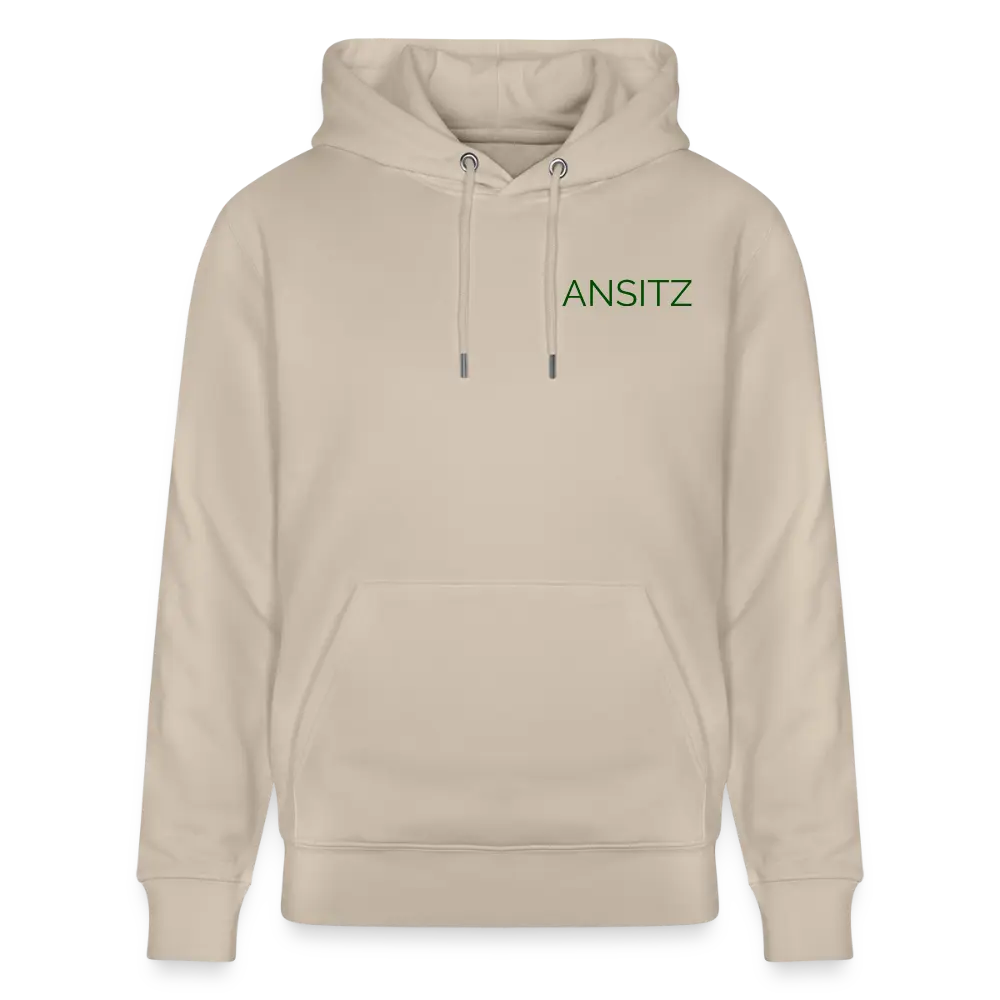 ANSITZ 1.0 - Hoodie Unisex - Green Print - Beige