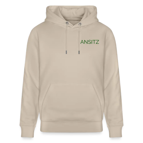 ANSITZ 1.0 - Hoodie Unisex - Green Print - Beige