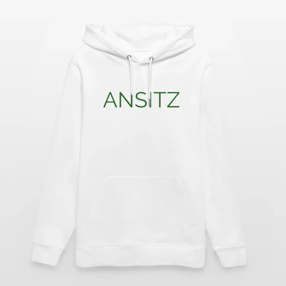 ANSITZ 2.0 - Hoodie Unisex - Green Print - Weiß