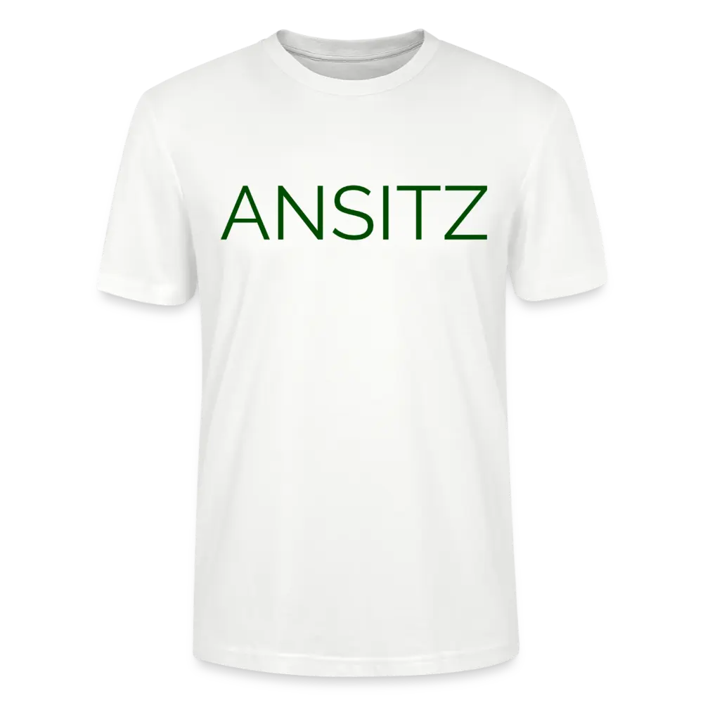 ANSITZ 2.0 - Men T-Shirt - Green Print - Weiß
