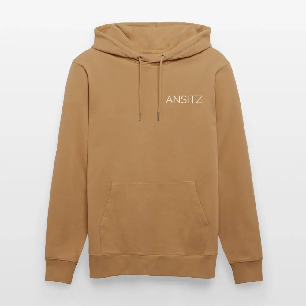 ANSITZ 1.0 - Hoodie Unisex - White Print - Karamell 