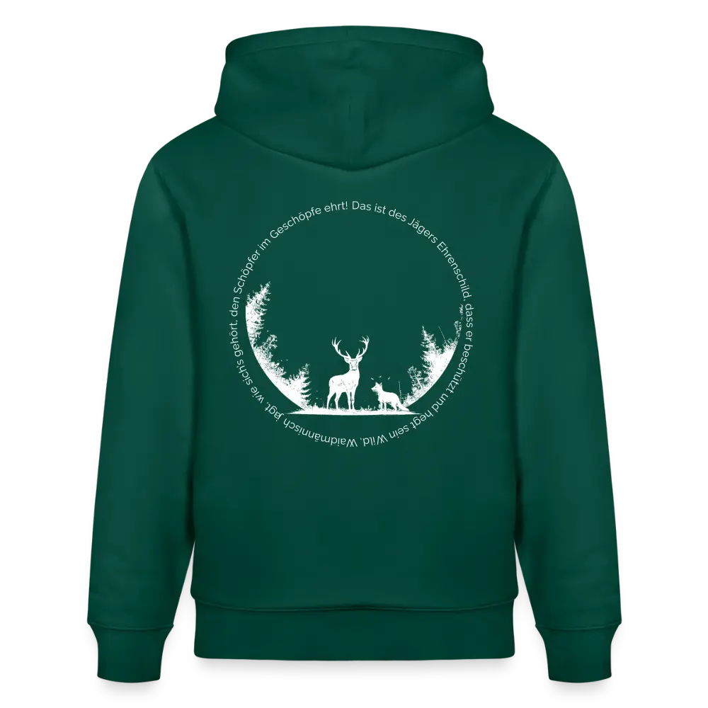 Ehrenschild 2.0 - Hoodie Unisex - White Print - Forest