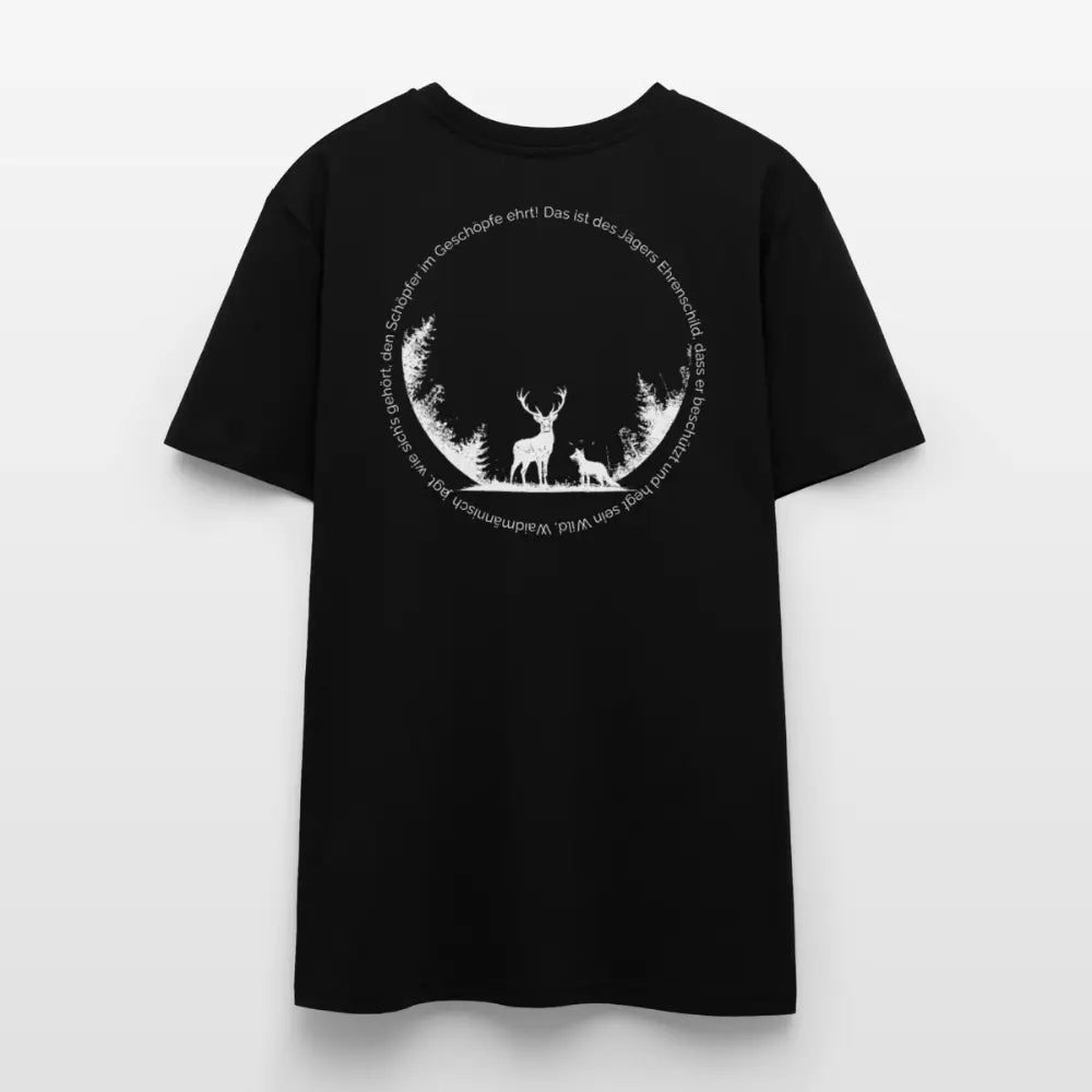 Ehrenschild 2.0 - T-Shirt Unisex - White Print - Schwarz