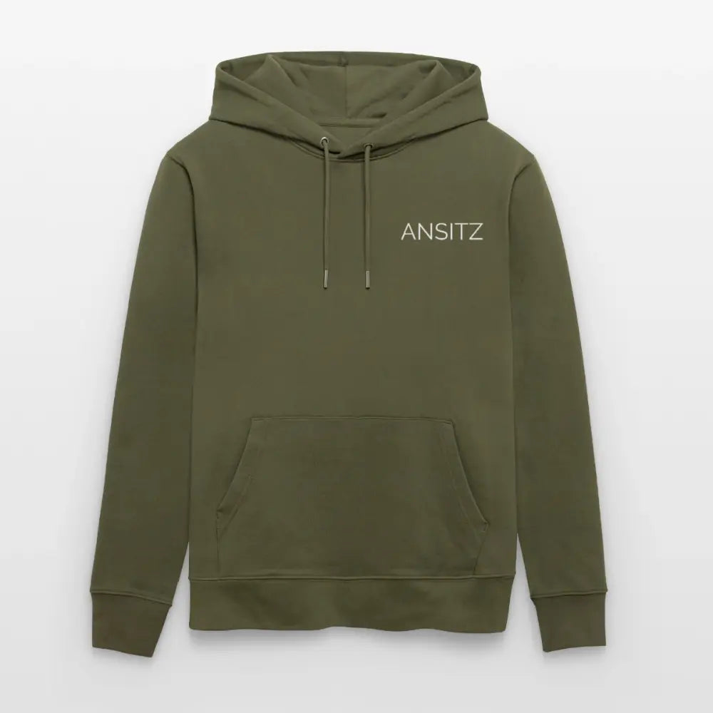 Ehrenschild 2.0 - Hoodie Unisex - White Print - Khaki Grün