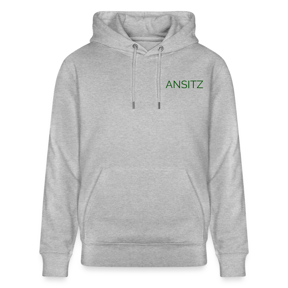 Hunting Club - Hoodie Unisex - Green Print - Grau meliert