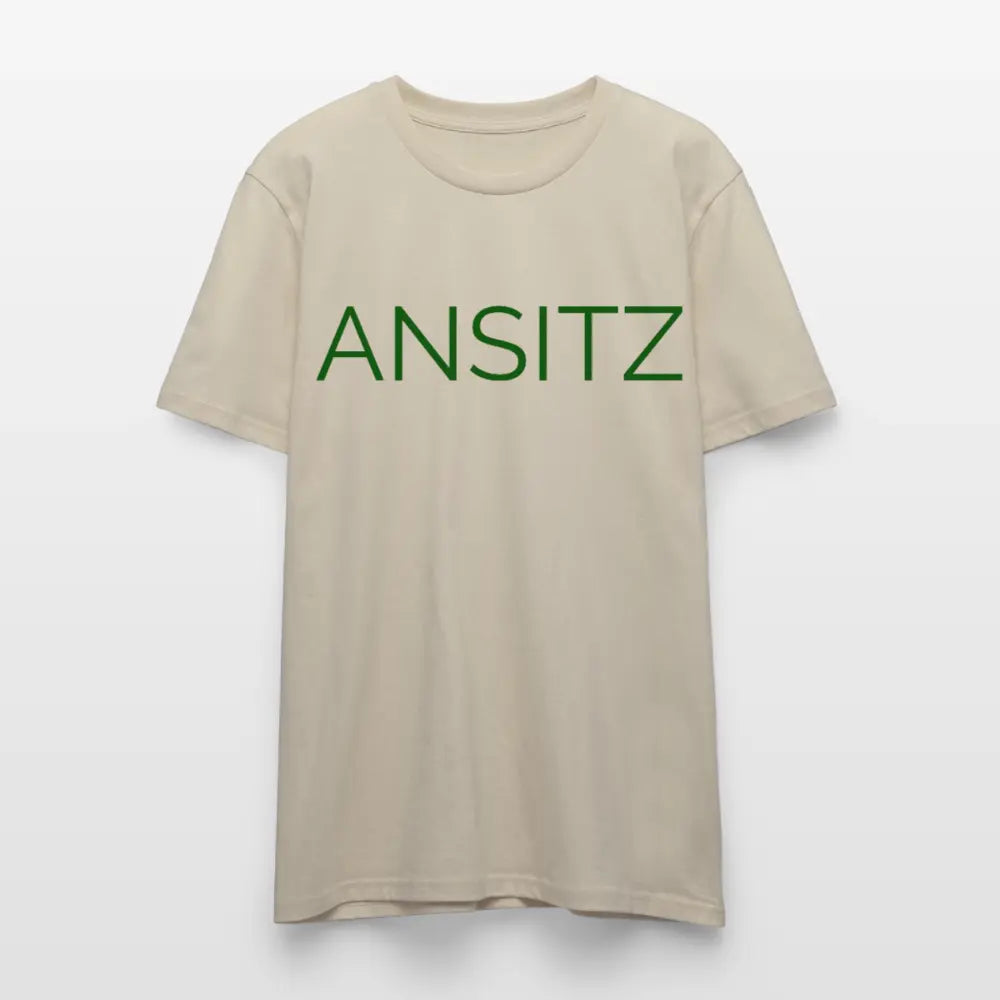 ANSITZ 2.0 - Men T-Shirt - Green Print - Beige