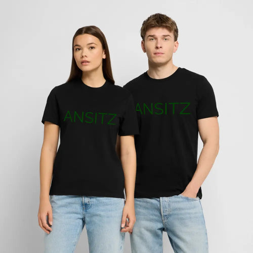 ANSITZ 2.0 - Men T-Shirt - Green Print - Schwarz
