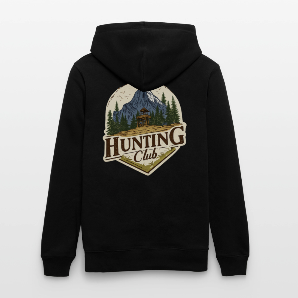 Hunting Club - Hoodie Unisex - Green Print - Schwarz