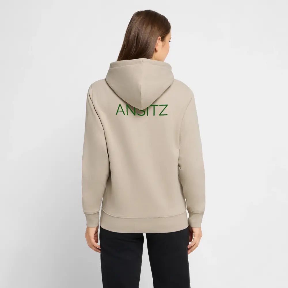 ANSITZ 1.0 - Hoodie Unisex - Green Print - Beige