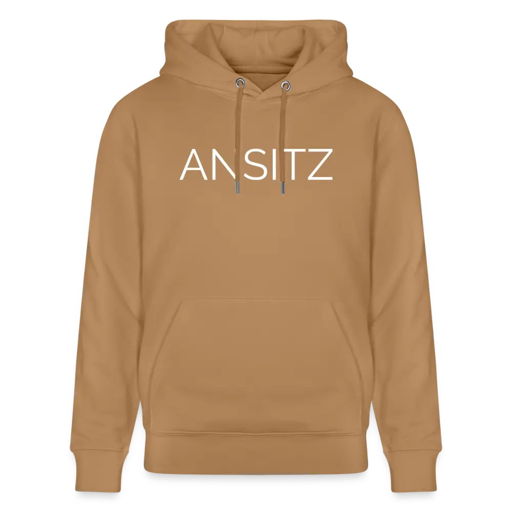 ANSITZ 2.0 - Hoodie Unisex - White Print - Karamell 