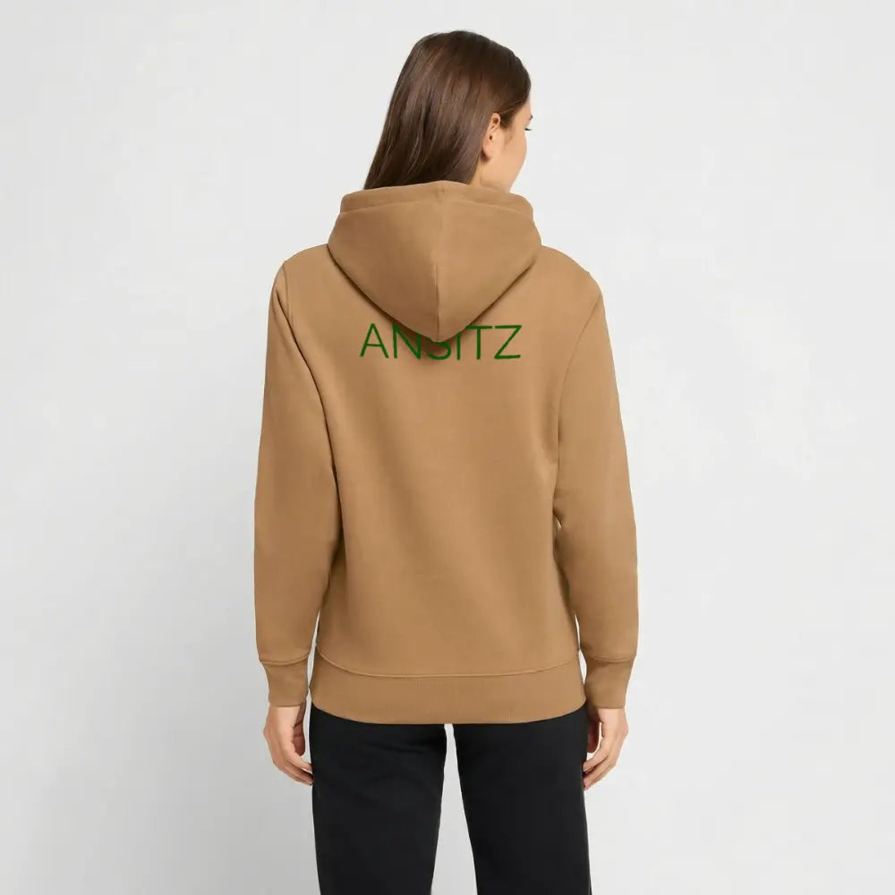 ANSITZ 1.0 - Hoodie Unisex - Green Print - Karamell 