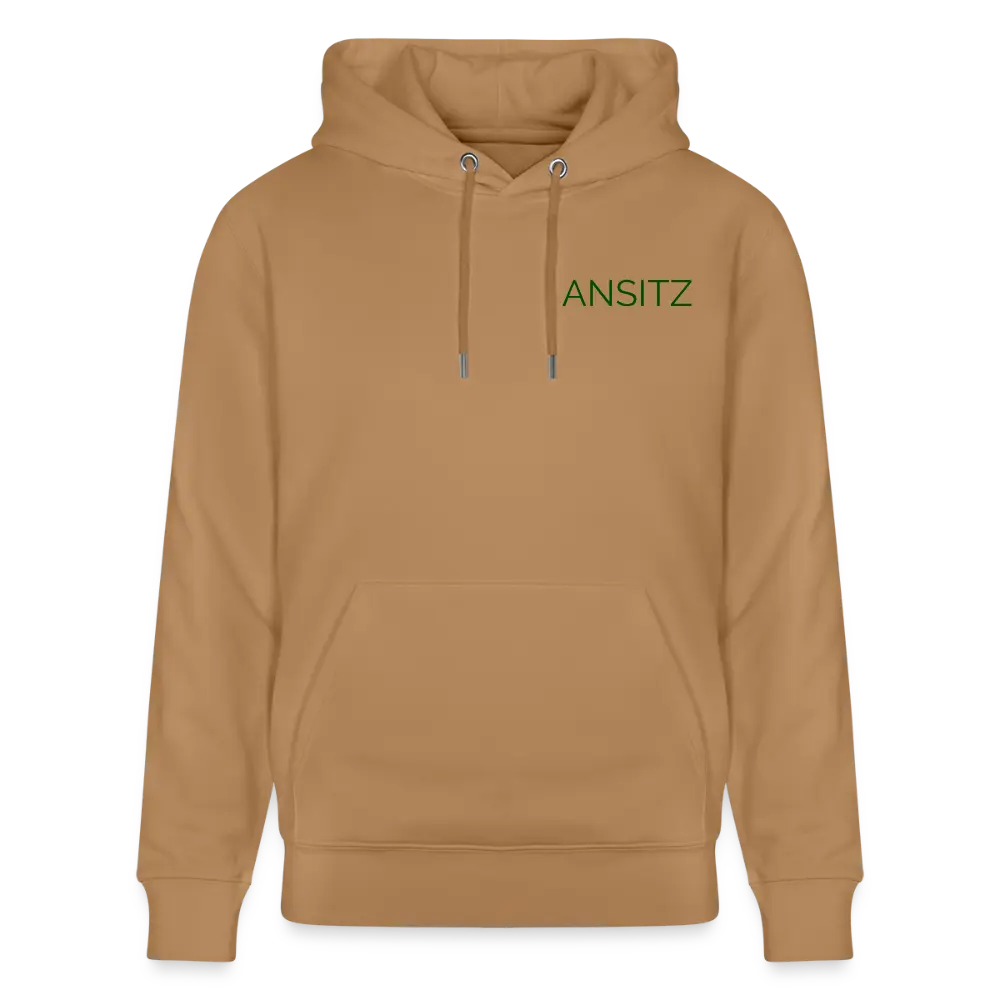 ANSITZ 1.0 - Hoodie Unisex - Green Print - Karamell 