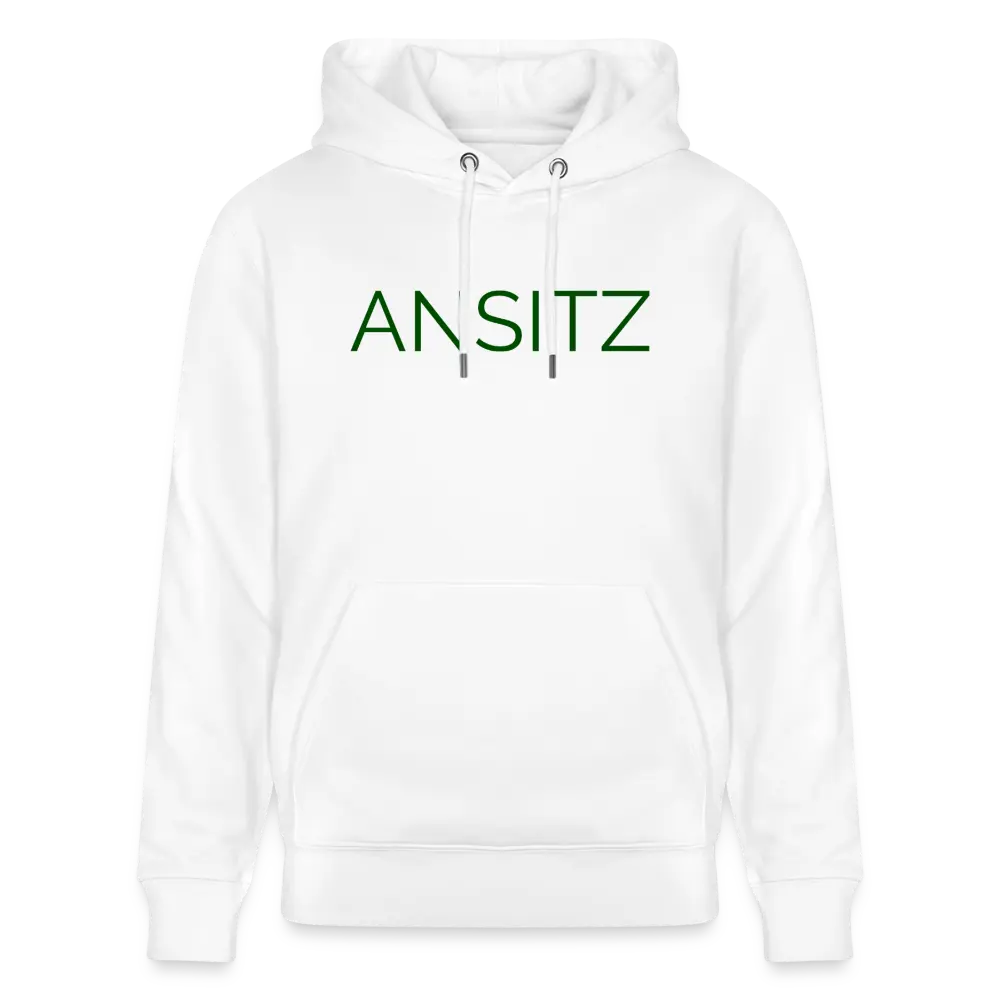 ANSITZ 2.0 - Hoodie Unisex - Green Print - Weiß