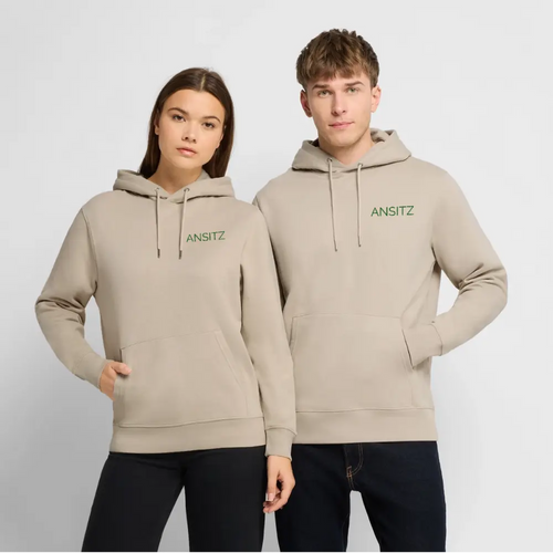 ANSITZ 1.0 - Hoodie Unisex - Green Print - Beige