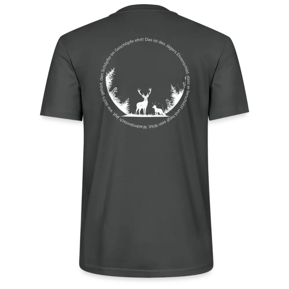 Ehrenschild 2.0 - T-Shirt Unisex - White Print - Anthrazit