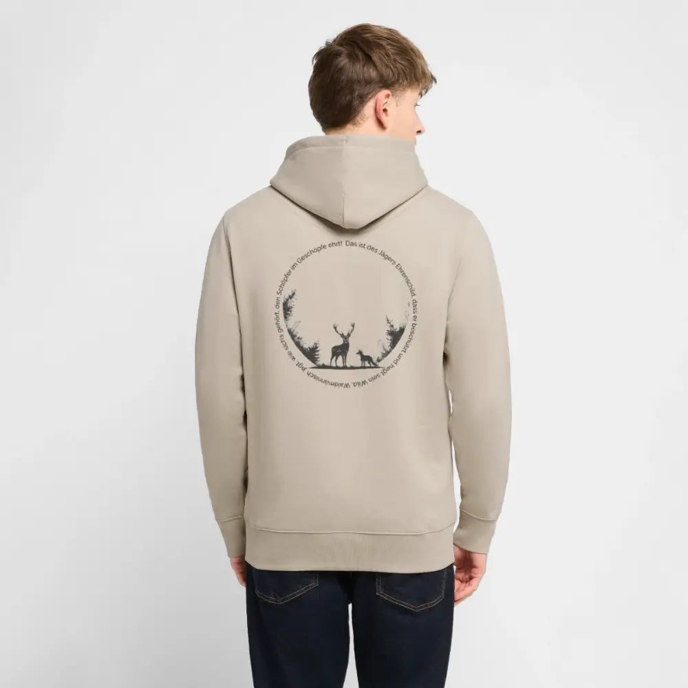 Ehrenschild 3.0 - Hoodie Unisex - Black Print - Beige